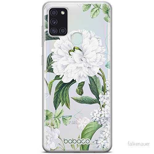 ERT GROUP mobiltelefonfodral för Samsung A21s originalt och officiellt licensierat Babaco mönster Flowers 031 optimalt anpassad till formen på mobiltelefonen, gedeeltelijk transparant 5905131282514