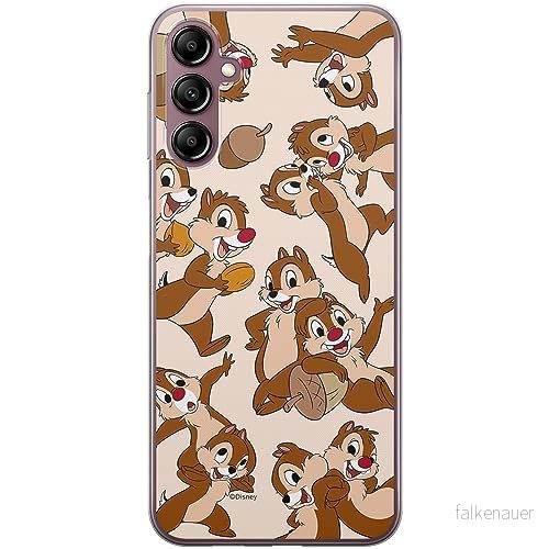 ERT GROUP mobiltelefonfodral för Samsung A14 4G/5G originalt och officiellt licensierat Disney mönster Chip & Dale 004 optimalt anpassad till formen på mobiltelefonen, fodral tillverkad av TPU plast 5905795021504