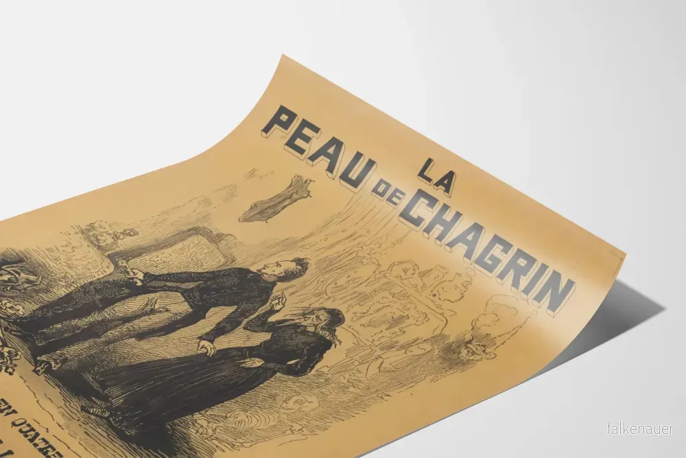 Vintageposter La Peau de Chagrin - Klassisk väggdekoration - Bild 3