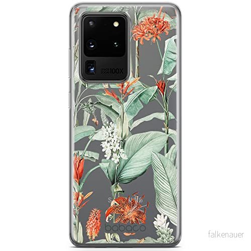 ERT GROUP mobiltelefonfodral för Samsung S20 ULTRA / S11 PLUS originalt och officiellt licensierat Babaco mönster Flowers 048 optimalt anpassad till formen på mobiltelefonen, gedeeltelijk transparant 5905131340085