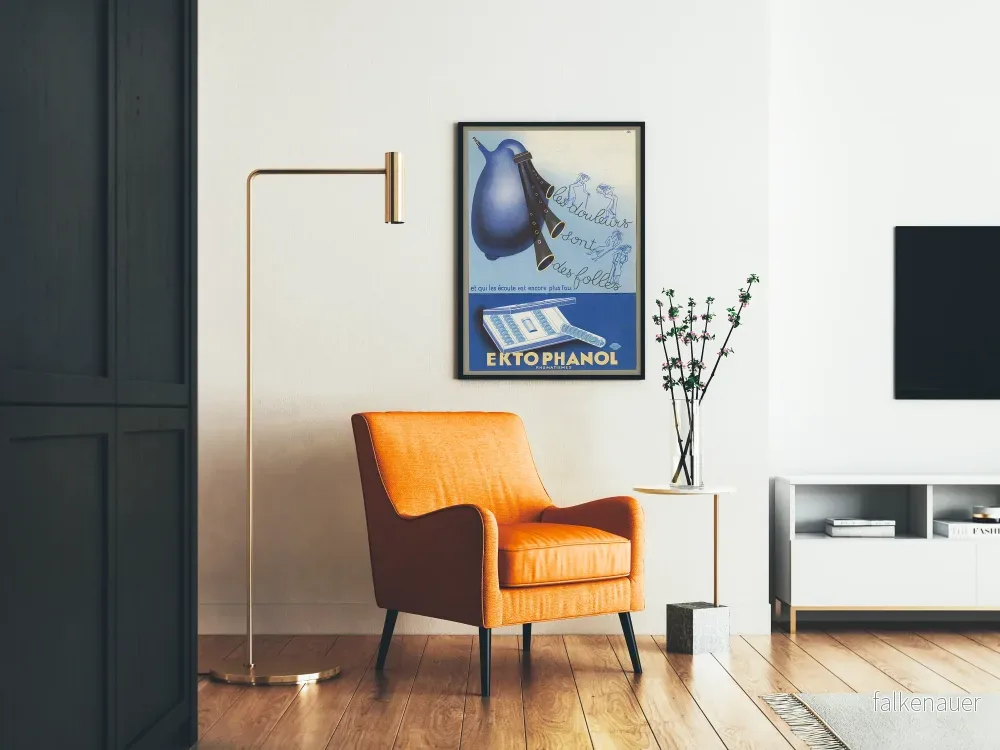 Vintageposter Ektophanol - Retro väggdekoration för hälsa och reumatism - Bild 2