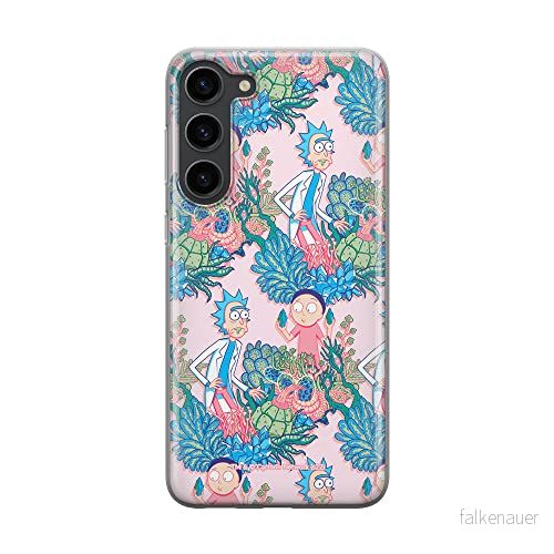ERT GROUP mobiltelefonfodral för Samsung S23 originalt och officiellt licensierat Rick and Morty mönster & 021 anpassad till formen på mobiltelefonen, fodral tillverkad av TPU plast 5905511431433
