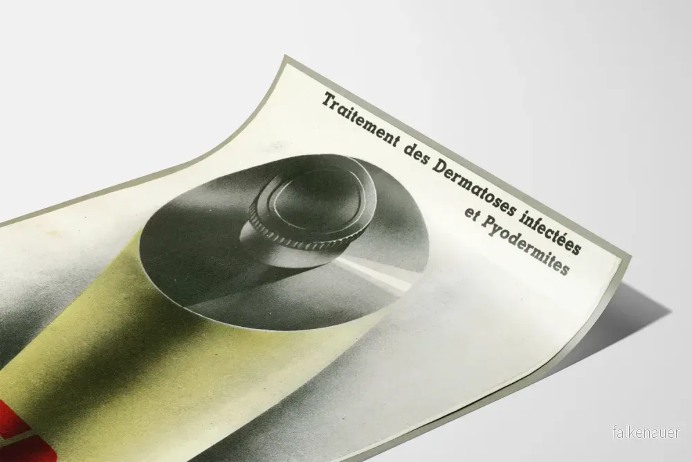 Vintageposter INOSEPTA för behandling av hudsjukdomar - Bild 3