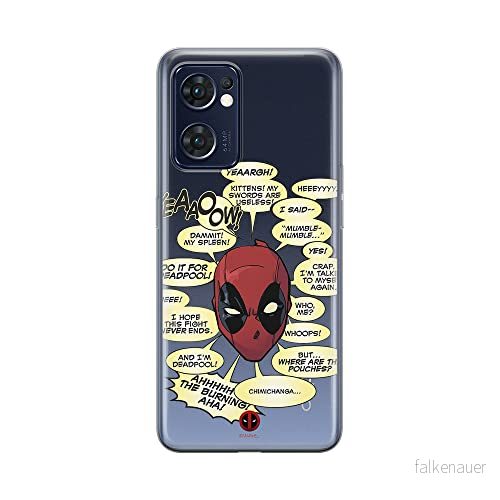 ERT GROUP mobiltelefonfodral för Oppo RENO 7 5G originalt och officiellt licensierat Marvel mönster Deadpool 008 optimalt anpassad till formen på mobiltelefonen, gedeeltelijk transparant 5905511302825