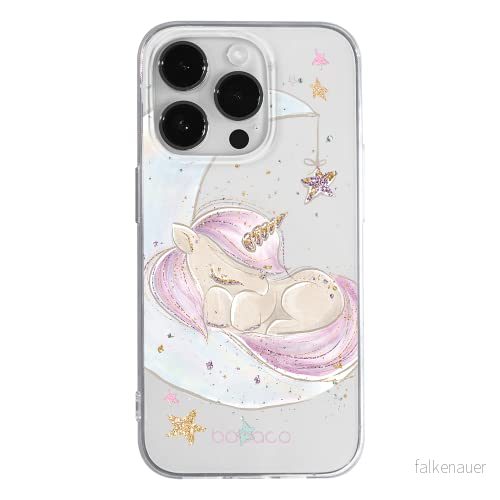 ERT GROUP mobiltelefonfodral för Apple Iphone 14 PRO originalt och officiellt licensierat Babaco mönster Unicorn 003 optimalt anpassad till formen på mobiltelefonen, gedeeltelijk transparant 5905131912084