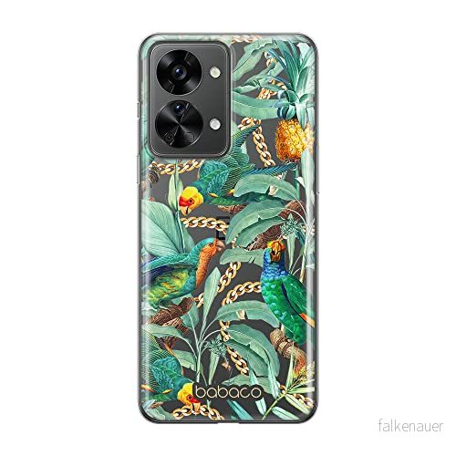 ERT GROUP mobiltelefonfodral för Oneplus NORD 2T 5G originalt och officiellt licensierat Babaco mönster Flowers 058 optimalt anpassad till formen på mobiltelefonen, gedeeltelijk transparant 5905511275501