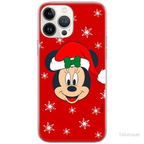 ERT GROUP mobiltelefonfodral för Iphone 13 PRO originalt och officiellt licensierat Disney mönster Minnie 061 Vit optimalt anpassad till formen på mobiltelefonen, fodral tillverkad av TPU plast 5903932854121