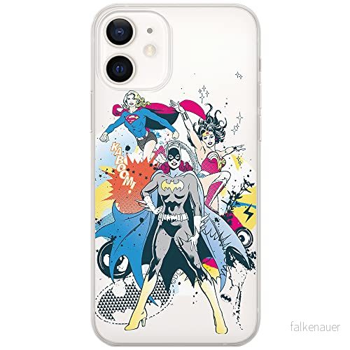 ERT GROUP mobiltelefonfodral för Apple Iphone 12/12 PRO originalt och officiellt licensierat DC mönster Super Girls 001 Vit optimalt anpassad till formen på mobiltelefonen, gedeeltelijk transparant 5903537999944