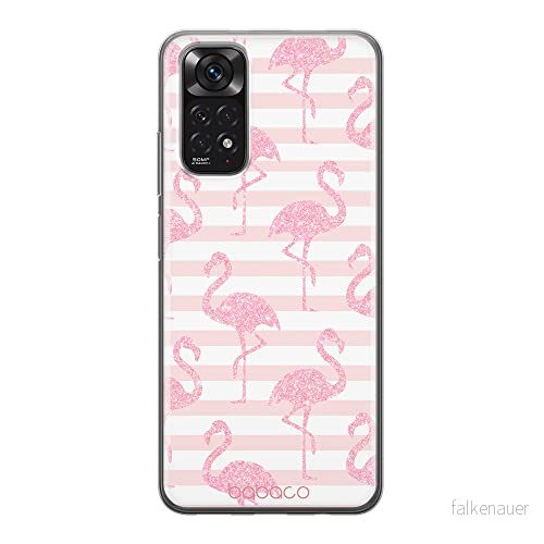 ERT GROUP mobiltelefonfodral för Xiaomi REDMI NOTE 11S 4G / 11 originalt och officiellt licensierat Babaco mönster Flamingo 001, fodral tillverkad av TPU plast 5905511561055