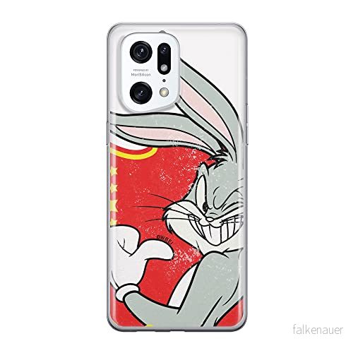 ERT GROUP mobiltelefonfodral för Oppo FIND X5 PRO originalt och officiellt licensierat Looney Tunes mönster Bugs 010 optimalt anpassad till formen på mobiltelefonen, fodral tillverkad av TPU plast 5905511415839