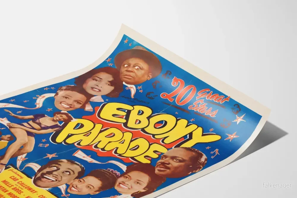 Vintageaffisch Ebony Parade - Poster för väggdekoration i retrostil - Bild 3