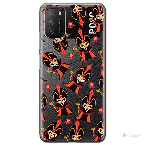 ERT GROUP mobiltelefonfodral för Xiaomi REDMI 9T/ POCO M3 originalt och officiellt licensierat Disney mönster Jafar 002 optimalt anpassad till formen på mobiltelefonen, gedeeltelijk transparant 5905131405104