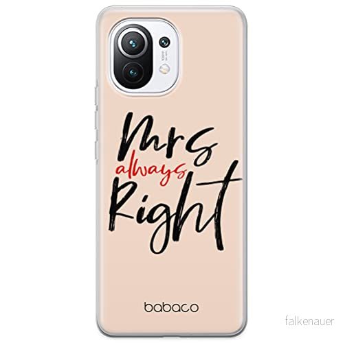 ERT GROUP mobiltelefonfodral för Xiaomi 11 originalt och officiellt licensierat Babaco mönster Mrs Right 001 optimalt anpassad till formen på mobiltelefonen, fodral tillverkad av TPU plast 5904805049880