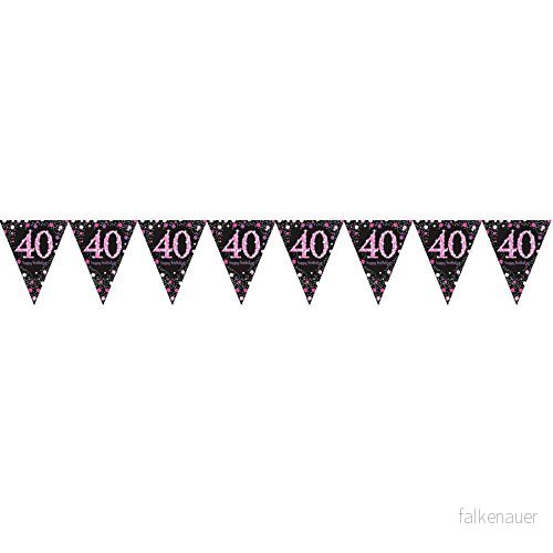 (PKT) Vuxen rosa firande 40:e födelsedagen plast vimpel flaggväv 13051637620 (PKT) Vuxen rosa firande 40:e födelsedagen plast vimpel flaggväv 13051637620