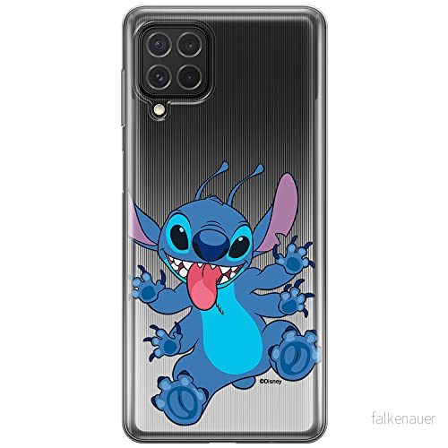 ERT GROUP mobiltelefonfodral för Samsung F62 / M62 originalt och officiellt licensierat Disney mönster Stitch 019 optimalt anpassad till formen på mobiltelefonen, gedeeltelijk transparant 5905131233417