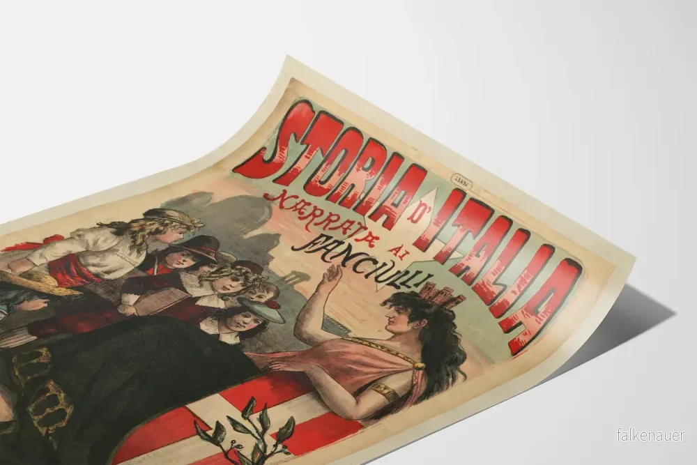Vintageposter Storia d'Italia för väggdekoration för barn - Bild 3