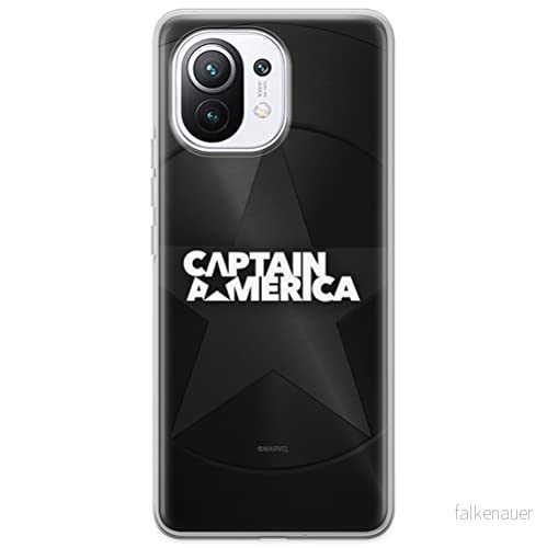 ERT GROUP mobiltelefonfodral för Xiaomi 11 originalt och officiellt licensierat Marvel mönster Captain America 024 optimalt anpassad till formen på mobiltelefonen, fodral tillverkad av TPU plast 5903537118192