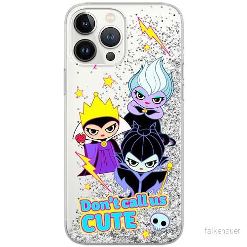 ERT GROUP mobiltelefonfodral för Apple Iphone 14 originalt och officiellt licensierat Disney mönster Villains 003 optimalt anpassad till formen på mobiltelefonen, med glitter overflow effekt 5905511613778