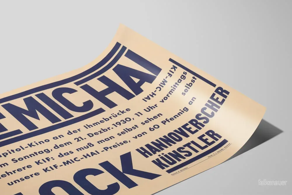 Poster KIF MIC HAI Block - Vintage Typografisk Väggdekoration - Bild 2
