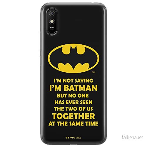 ERT GROUP mobiltelefonfodral för Xiaomi REDMI 9A originalt och officiellt licensierat DC mönster Batman 053 optimalt anpassad till formen på mobiltelefonen, fodral tillverkad av TPU plast 5905131551122