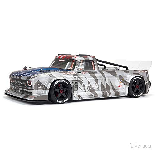 ARRMA 1/7 INTROCTION 6S BLX V2 All Road RC lastbil RTR (sändare och mottagare ingår, batterier laddare krävs), silver, ARA7615V2T2 5052127037297