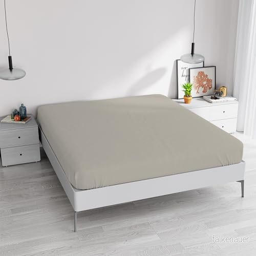 Elegant underlakan med 35 cm hörn, ljusgrå, dubbel 8058575141996
