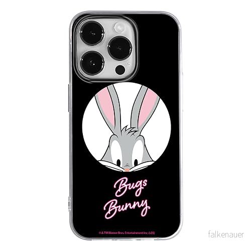 ERT GROUP mobiltelefonfodral för Iphone 14 PRO originalt och officiellt licensierat Looney Tunes mönster Bugs 023 optimalt anpassad till formen på mobiltelefonen, fodral tillverkad av TPU plast 5905795089184