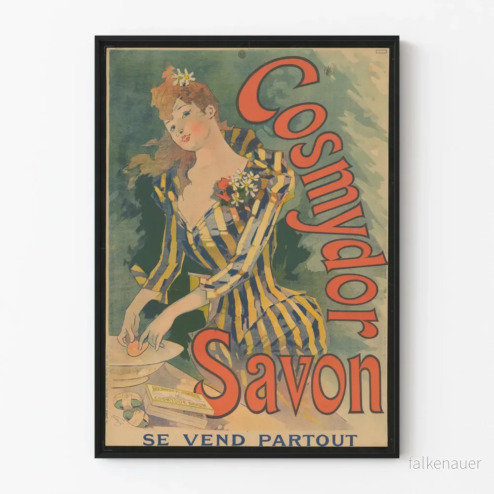 Vintageposter Cosmydor Tvål väggdekoration retro