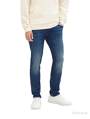 TOM TAILOR Denim herr jeans 202212 Piers Slim, 10119 Used Mid Stone Blue Denim, 36W / 32L 4063879182297