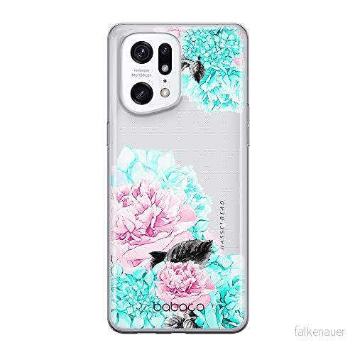 ERT GROUP mobiltelefonfodral för Oppo FIND X5 PRO originalt och officiellt licensierat Babaco mönster Flowers 002 optimalt anpassad till formen på mobiltelefonen, gedeeltelijk transparant 5905511411954