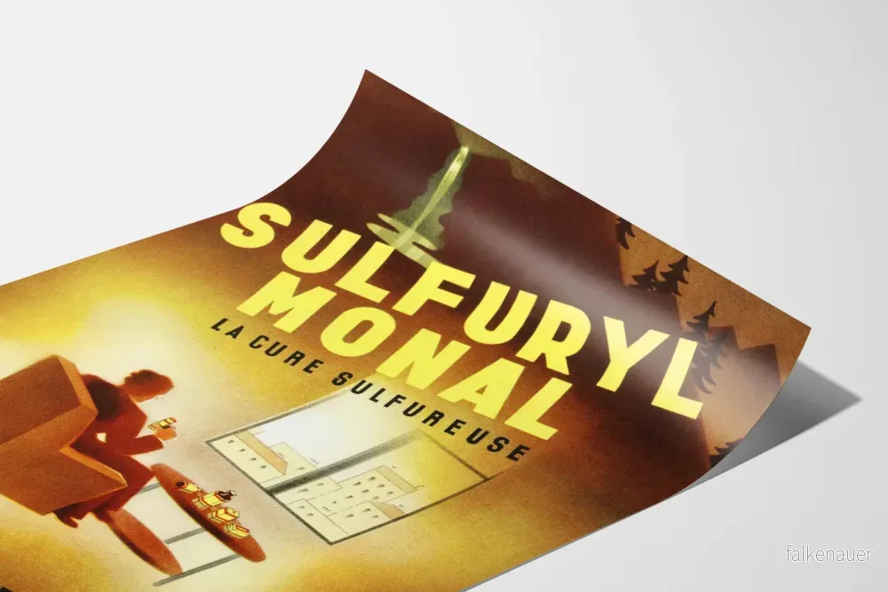 Vintageposter Sulfuryl Monal - Retro väggdekoration - Bild 3