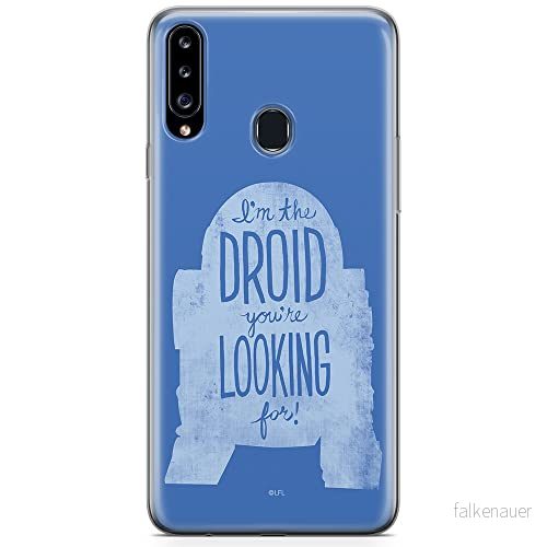 ERT GROUP mobiltelefonfodral för Samsung A20S originalt och officiellt licensierat Star Wars mönster R2D2 006 optimalt anpassad till formen på mobiltelefonen, fodral tillverkad av TPU plast 5904805440847
