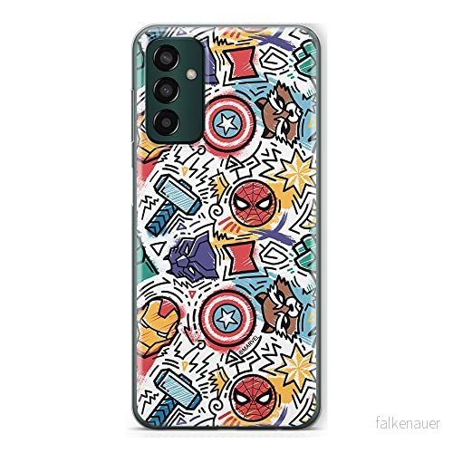 ERT GROUP mobiltelefonfodral för Samsung M13 4G originalt och officiellt licensierat Marvel mönster Avengers 027 optimalt anpassad till formen på mobiltelefonen, fodral tillverkad av TPU plast 5905511334338