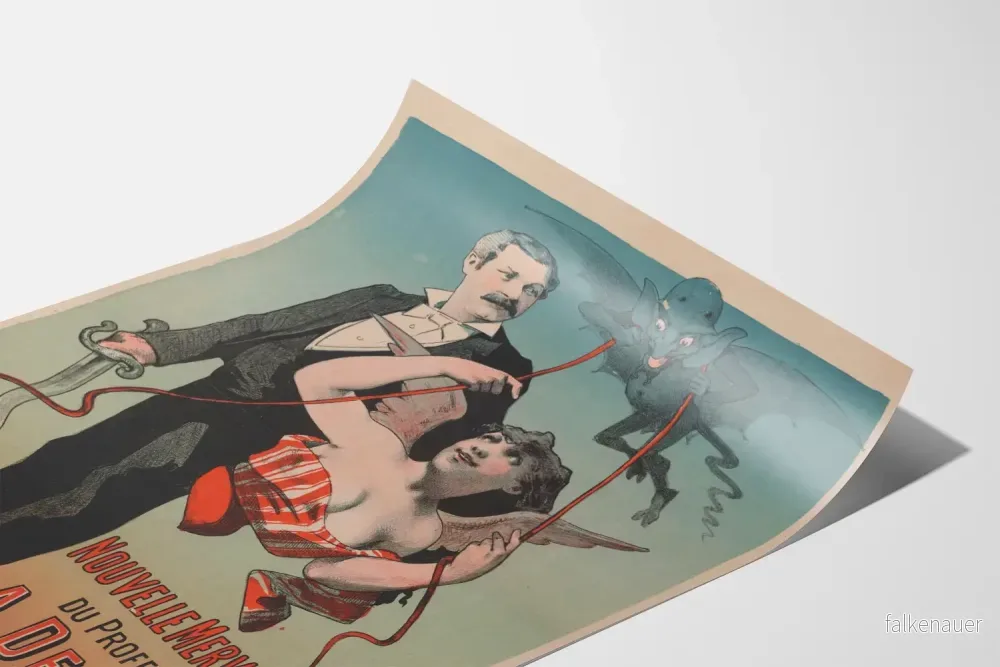 Vintageposter av den nya underverket av professor A. Delille - Bild 3