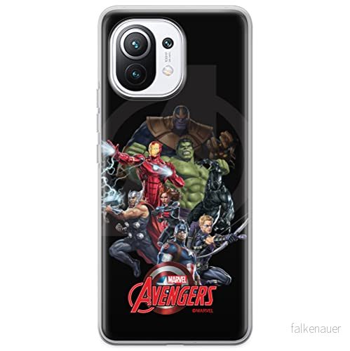 ERT GROUP mobiltelefonfodral för Xiaomi 11 originalt och officiellt licensierat Marvel mönster Avengers 028 optimalt anpassad till formen på mobiltelefonen, fodral tillverkad av TPU plast 5904805326851