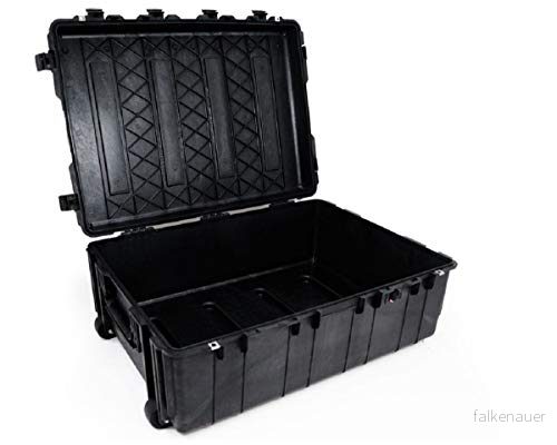 PELI 1730 stor slitstark transportlåda för känslig utrustning, IP67 vatten och dammtät, 167 liters kapacitet, tillverkad i USA, inget skum, svart 19428080815