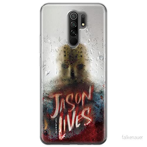 ERT GROUP mobiltelefonfodral för Xiaomi REDMI 9 originalt och officiellt licensierat Horror mönster Friday the 13th 004 optimalt anpassad till formen på mobiltelefonen, fodral tillverkad av TPU plast 5905511100544