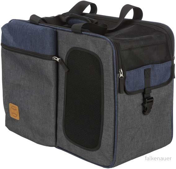 Trixie Tara Backpack and carrier 2 in 1 25 x 38 50 cm grey/blue 4047974288429
