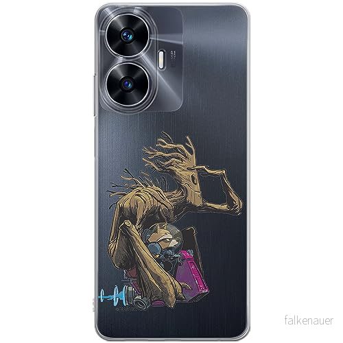 ERT GROUP mobiltelefonfodral för Realme C55 originalt och officiellt licensierat Marvel mönster Guardians of the Galaxy 004 optimalt anpassad till formen på mobiltelefonen, gedeeltelijk transparant 5905511858797