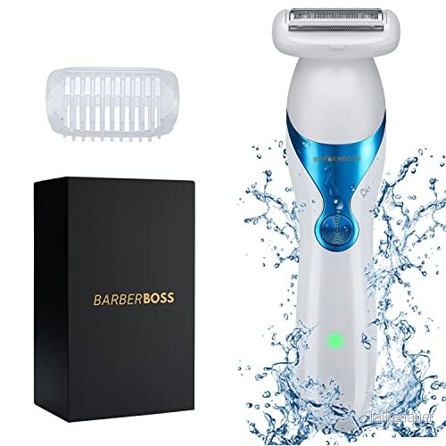 BarberBoss Elektrisk rakapparat för kvinnor sladdlös grooming kropp, underarm, ben, rakhyvel kvinnor, våt och torr användning, vattenavvisande design bikinitrimmer QR 8081 5056660700038