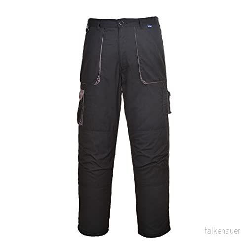 Portwest TX11 Texo Contrast Byxor, Svart, Regelbunden, Storlek L 5036108169429