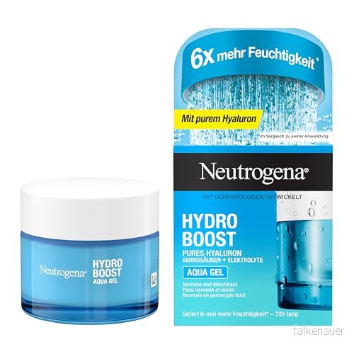 Neutrogena Hydro Boost Aqua gel Fuktgivande ansiktsvård, med hyaluronsyra och aminosyror för normal & blandhy 3574661554280