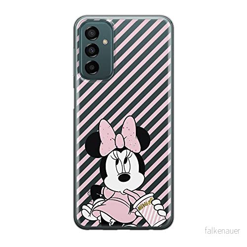 ERT GROUP mobiltelefonfodral för Samsung M13 4G/M23 5G/F23 originalt och officiellt licensierat Disney mönster Minnie 017 optimalt anpassad till formen på mobiltelefonen, gedeeltelijk transparant 5905511361877