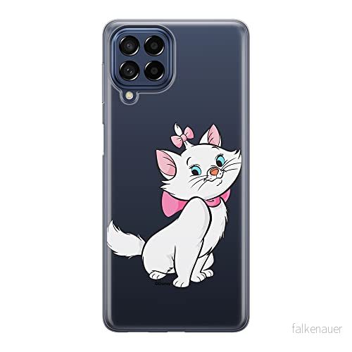 ERT GROUP mobiltelefonfodral för Samsung M33 5G originalt och officiellt licensierat Disney mönster Marie 007 optimalt anpassad till formen på mobiltelefonen, gedeeltelijk transparant 5905511353704