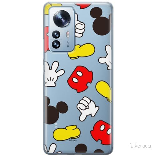 ERT GROUP mobiltelefonfodral för Xiaomi 12 / 12X originalt och officiellt licensierat Disney mönster Mickey 046 optimalt anpassad till formen på mobiltelefonen, gedeeltelijk transparant 5905511494032