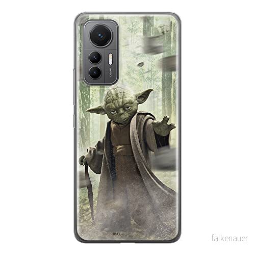 ERT GROUP mobiltelefonfodral för Xiaomi 12 LITE originalt och officiellt licensierat Star Wars mönster Yoda 002 optimalt anpassad till formen på mobiltelefonen, fodral tillverkad av TPU plast 5905511498603