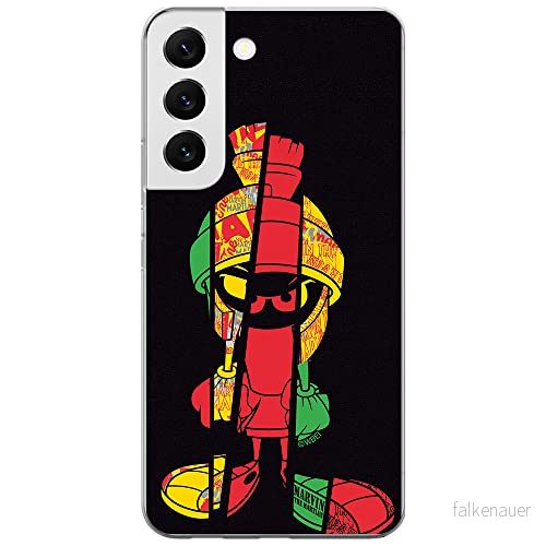 ERT GROUP mobiltelefonfodral för Samsung S22 originalt och officiellt licensierat Looney Tunes mönster Marvin 003 optimalt anpassad till formen på mobiltelefonen, fodral tillverkad av TPU plast 5904805305191