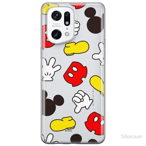 ERT GROUP mobiltelefonfodral för Oppo FIND X5 PRO originalt och officiellt licensierat Disney mönster Mickey 046 optimalt anpassad till formen på mobiltelefonen, gedeeltelijk transparant 5905511416256