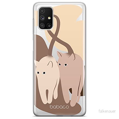 ERT GROUP mobiltelefonfodral för Samsung M51 originalt och officiellt licensierat Babaco mönster Cats 002 optimalt anpassad till formen på mobiltelefonen, gedeeltelijk transparant 5905131077738
