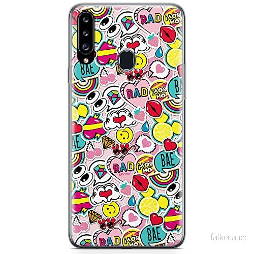 ERT GROUP mobiltelefonfodral för Samsung A20S originalt och officiellt licensierat Disney mönster Mickey & Minnie 014 optimalt anpassad till formen på mobiltelefonen, fodral tillverkad av TPU plast 5904805435966